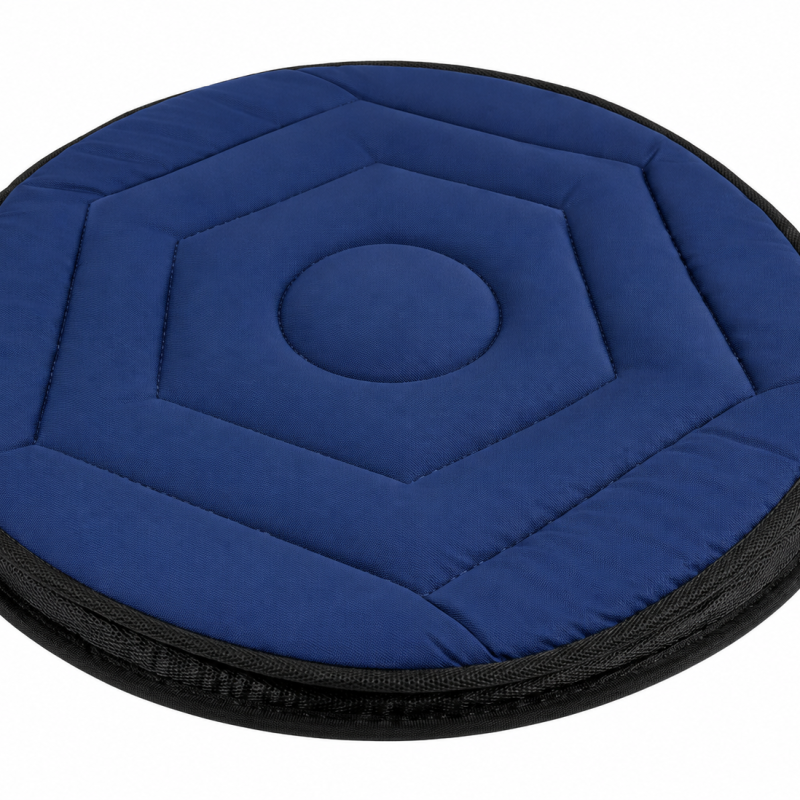 Peak care swivel cushion non-slip base quilted top