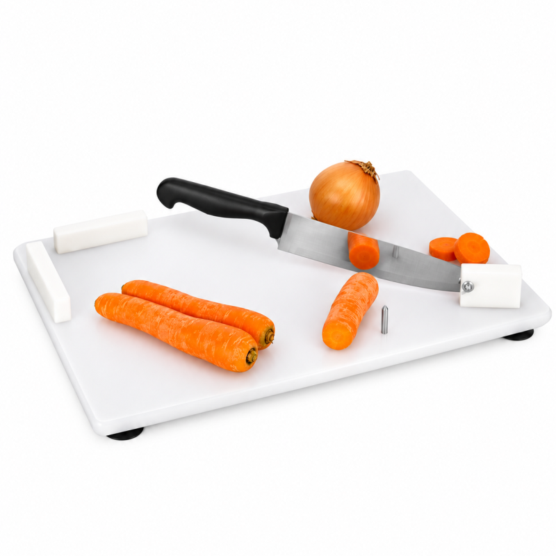 Combination Cutting Board with Chef's Knife