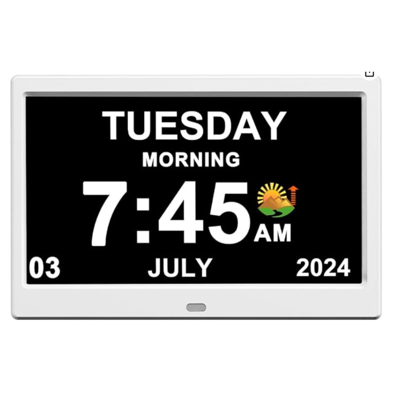 7 Inch Dawn Day Clock digital calendar and day clock