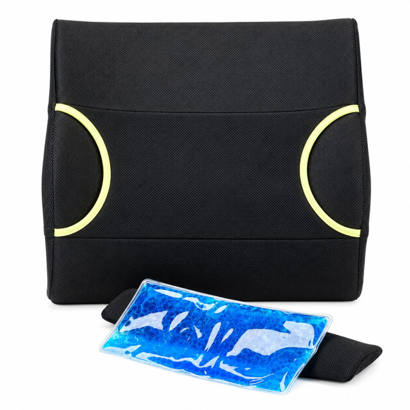 Peak care lumbar cushion w/ gel pack