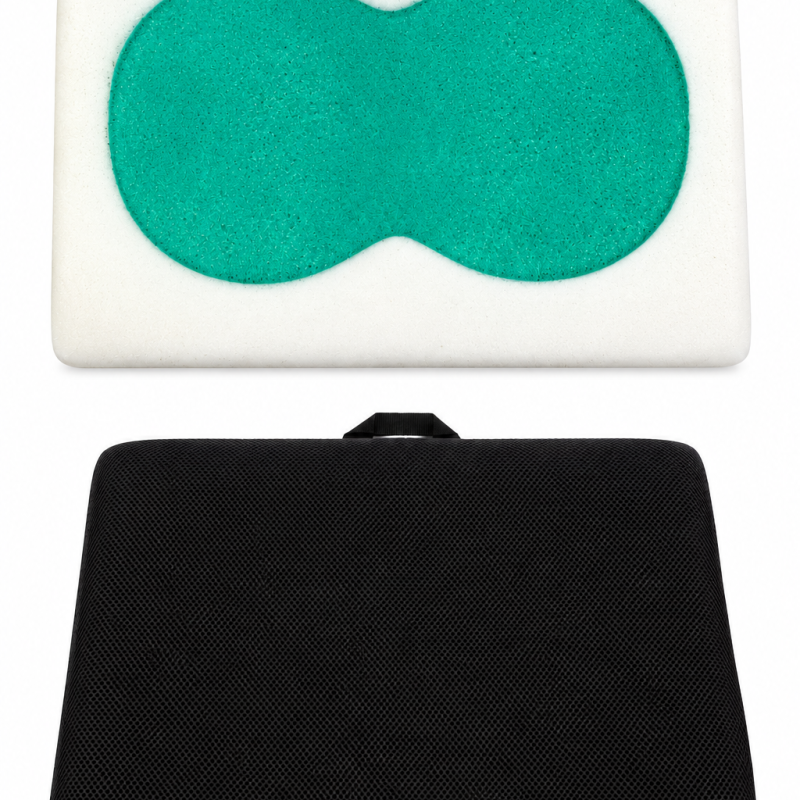 Peak care gel wheelchair cushion w/ mesh cover