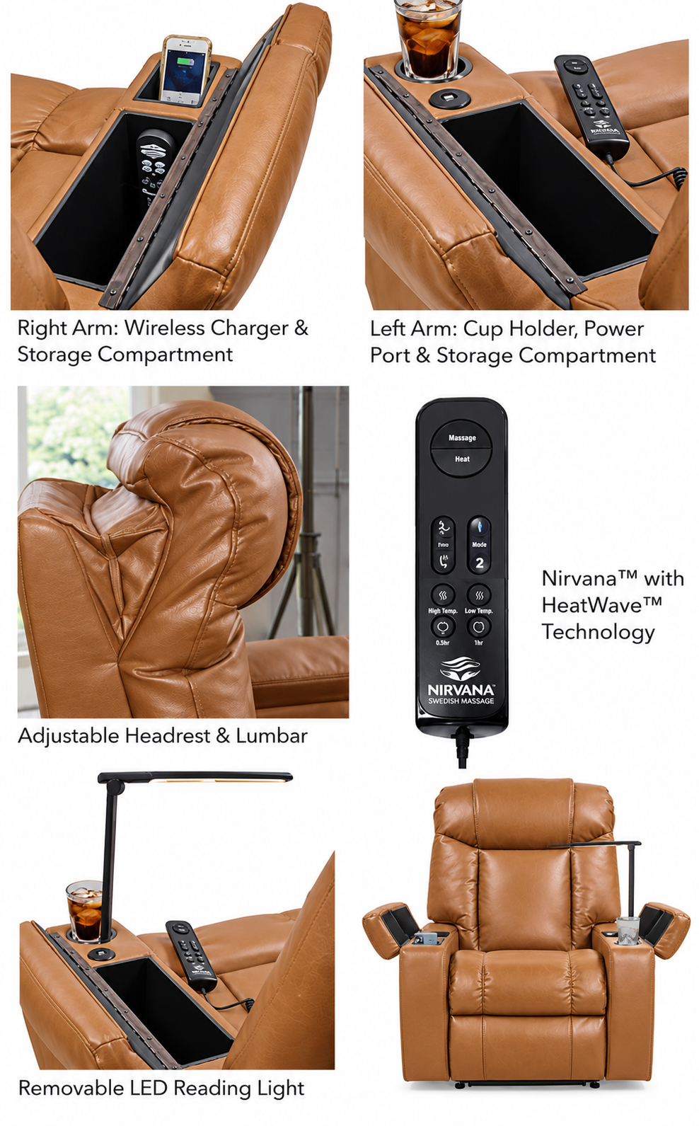 Golden rhea power lift recliner twilight sinda sparrow - 447 large - Image 8