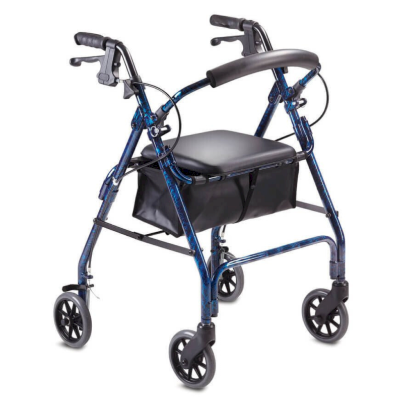 Ellipse 6in Rollator Blue Mottled