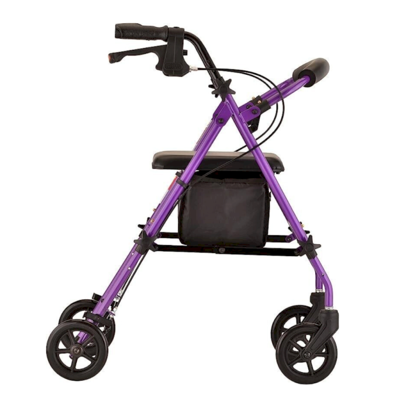 Peak Care Ellipse 6in Rollator Purple