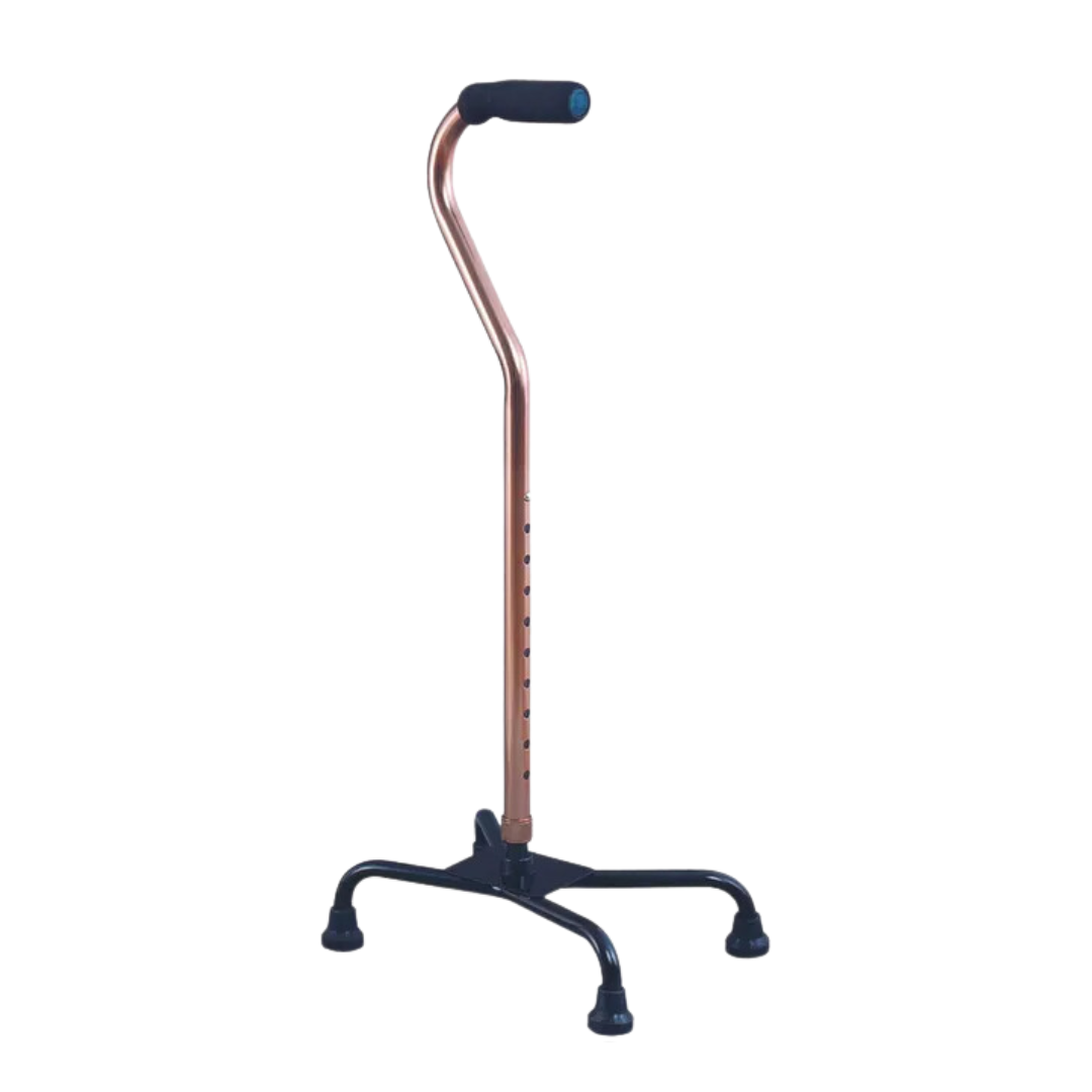 Peak Care Quad Cane Large Base Bronze