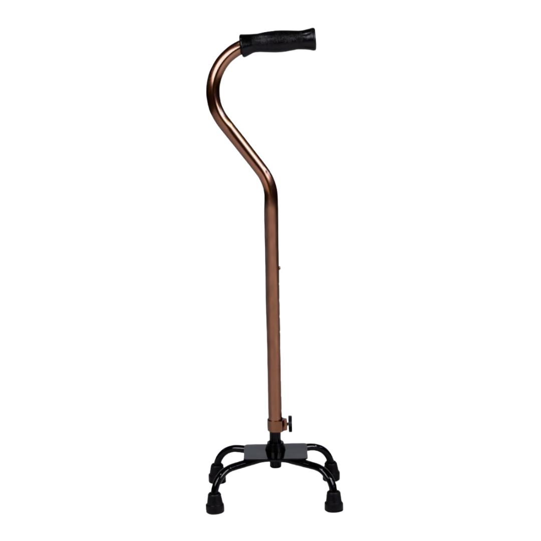 Peak Care Quad Cane Small Base Bronze