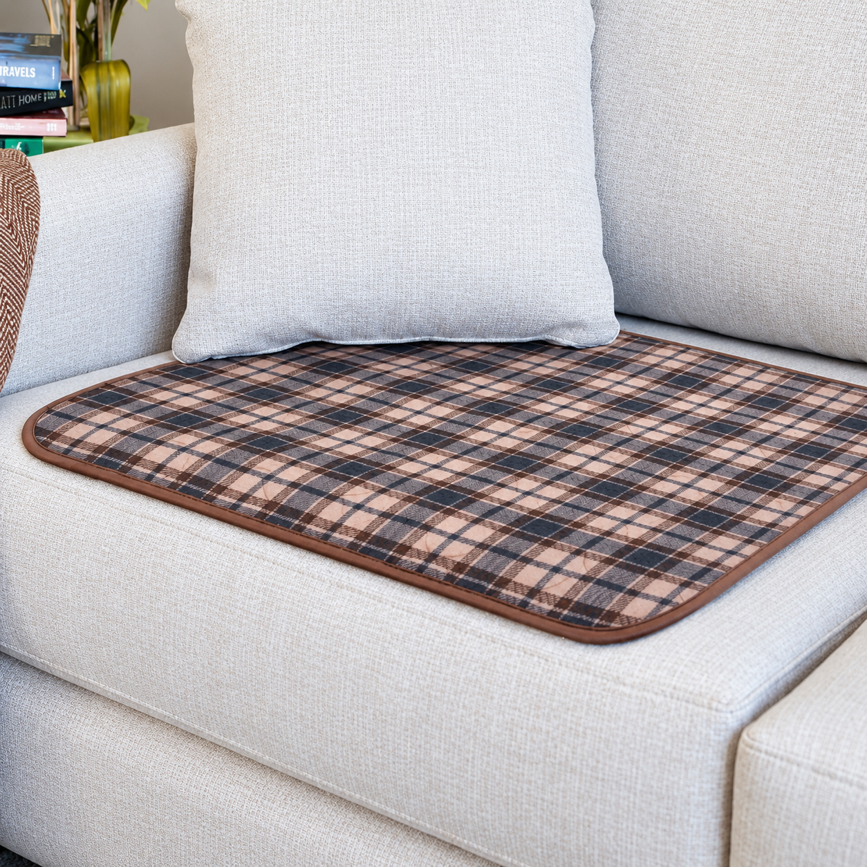 Chair Pad Large Tartan
