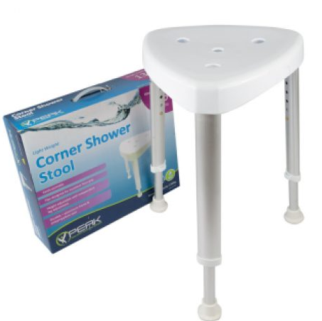 PEAK CARE CORNER SHOWER STOOL