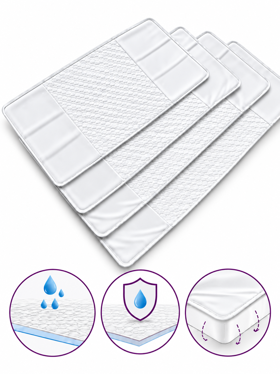 I-Care Absorbent Bed Pad with Tuck in Flaps