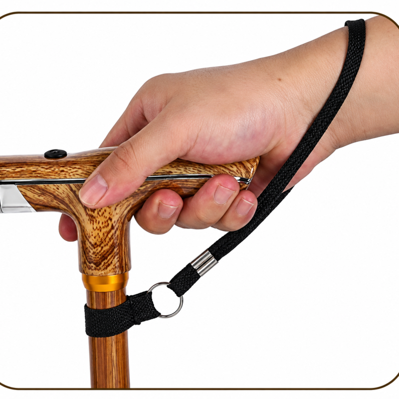 Walking stick wrist strap
