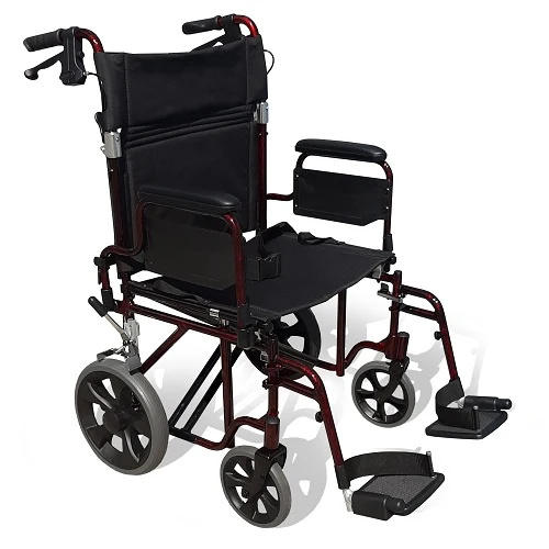 Transport Chair Deluxe 22" (Red Only)