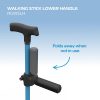 Redgum RGWSLH foldable walking stick lower handle shown attached to a cane