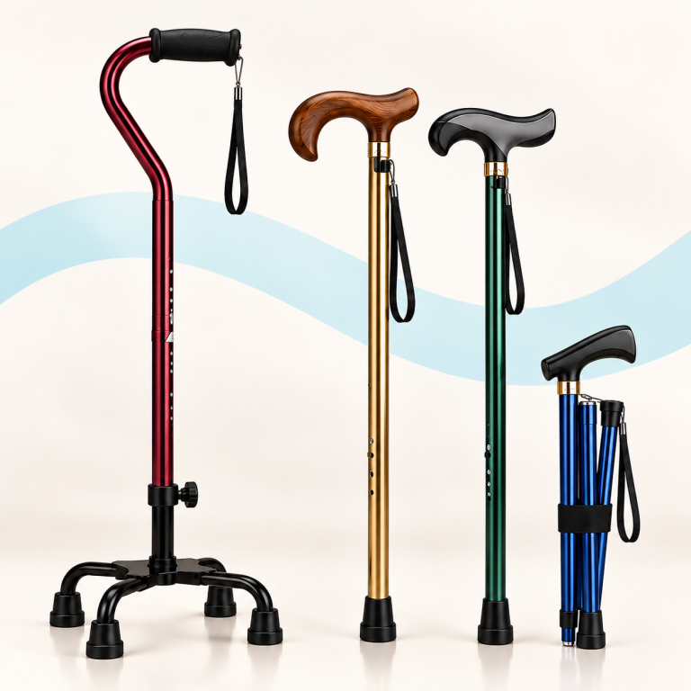 Walking Sticks on cream and teal background