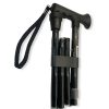 Black pearl finish folding walking stick