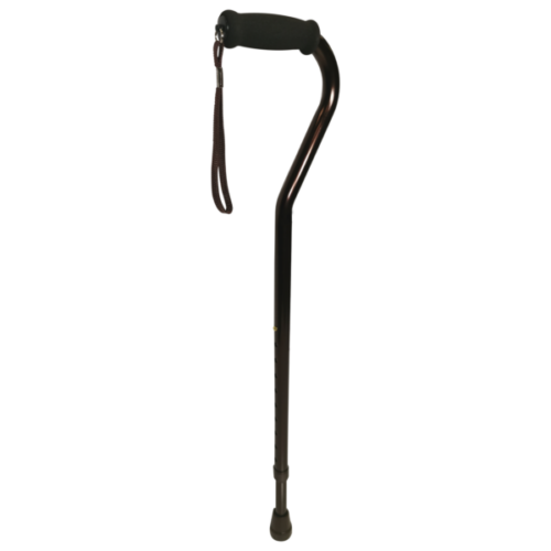 Sure Step Canes Black Walking Stick Offset
