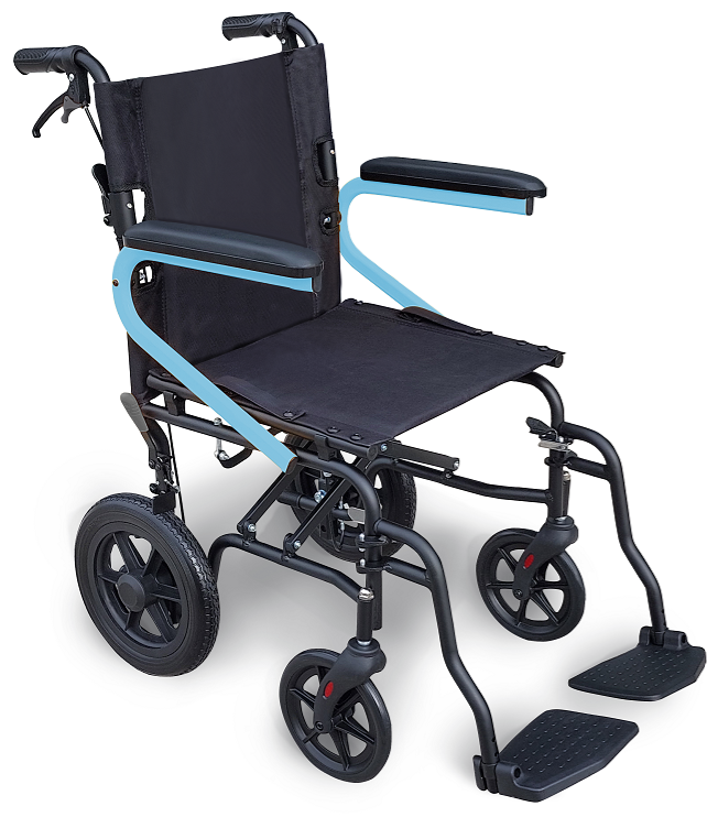 Opal 18" Aluminium Transit Chair Blue