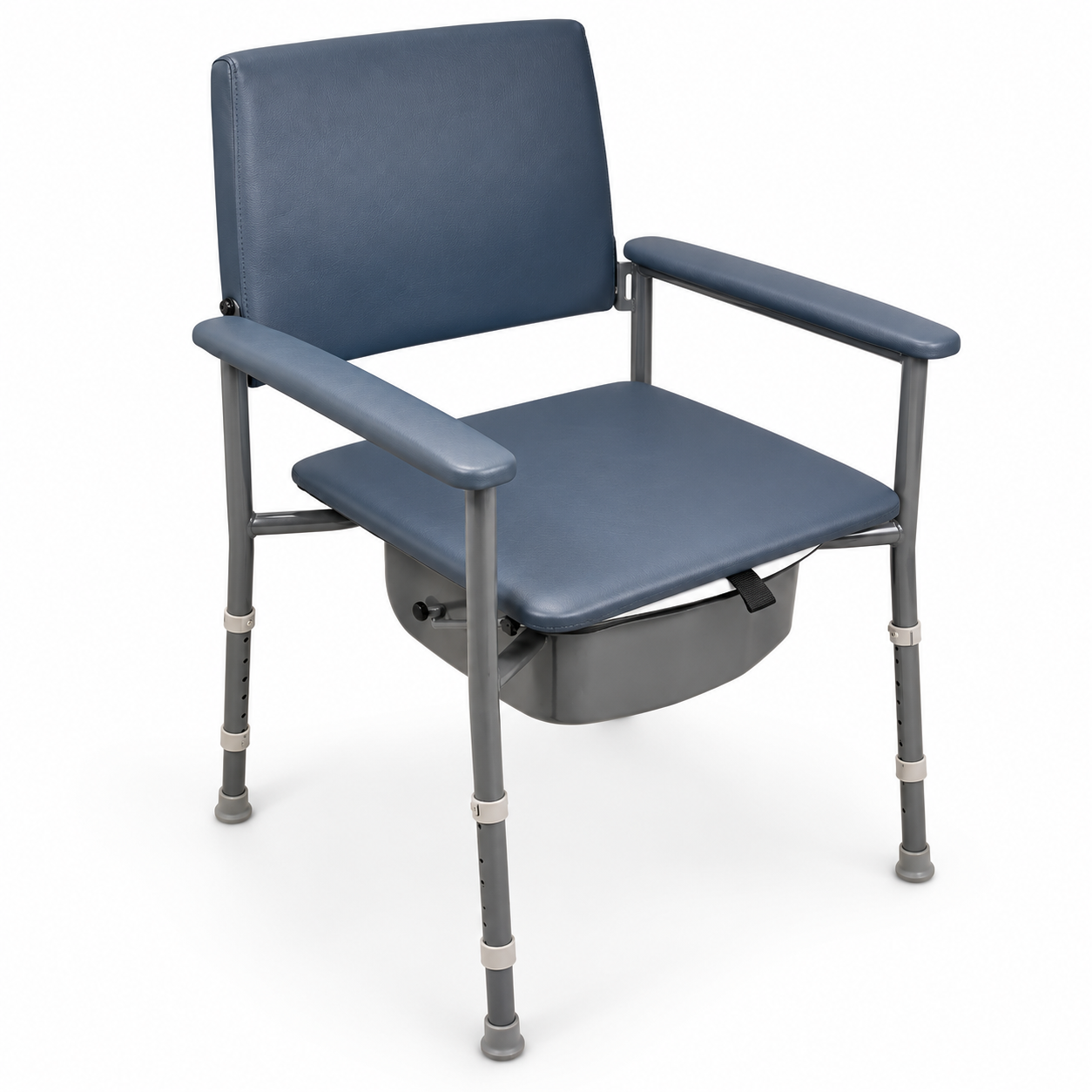 Deluxe bedside commode – Grey