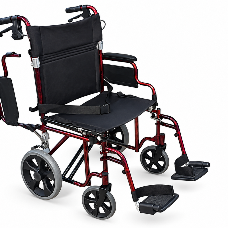 Transport Chair Deluxe 22" (Red Only)